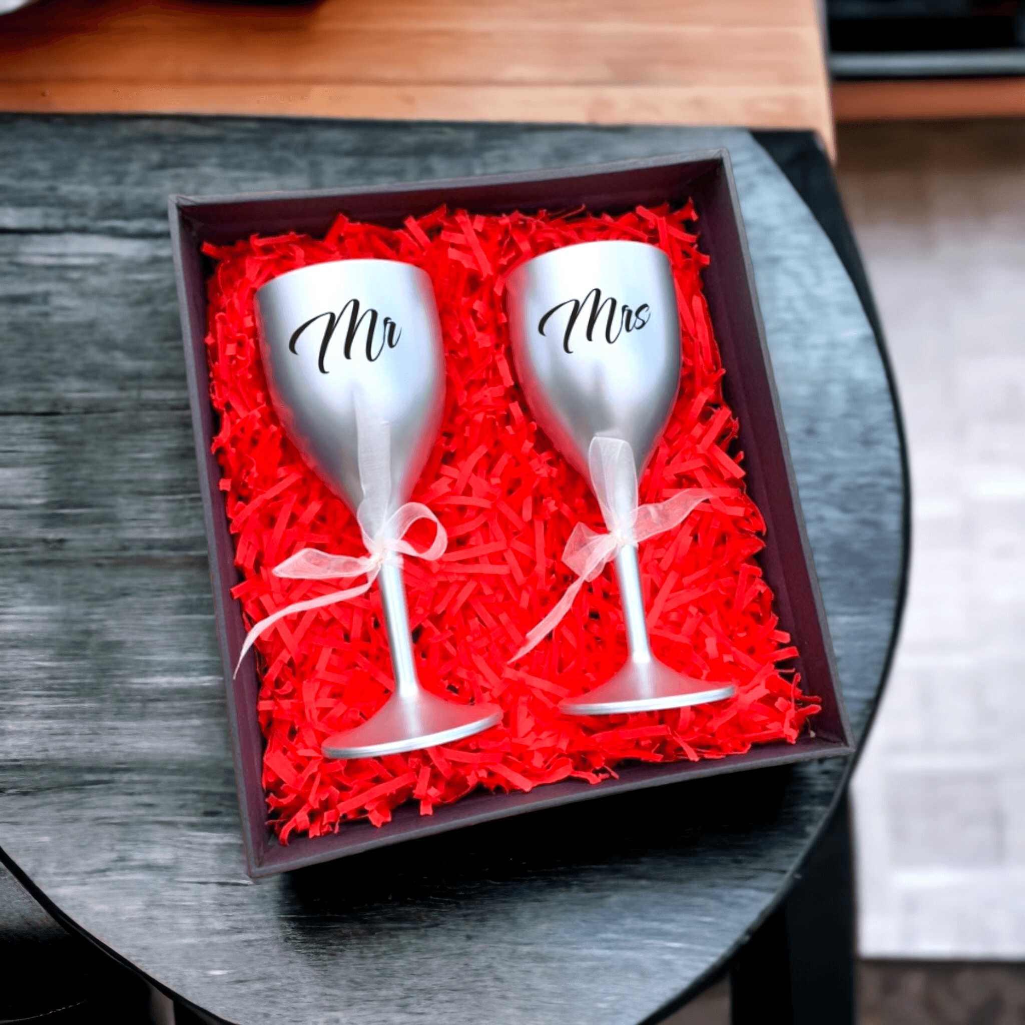 Customized Couple Wine Glasses | Wedding accesories | Wine glasses for couple | Best wine glasses - BBD GIFTS
