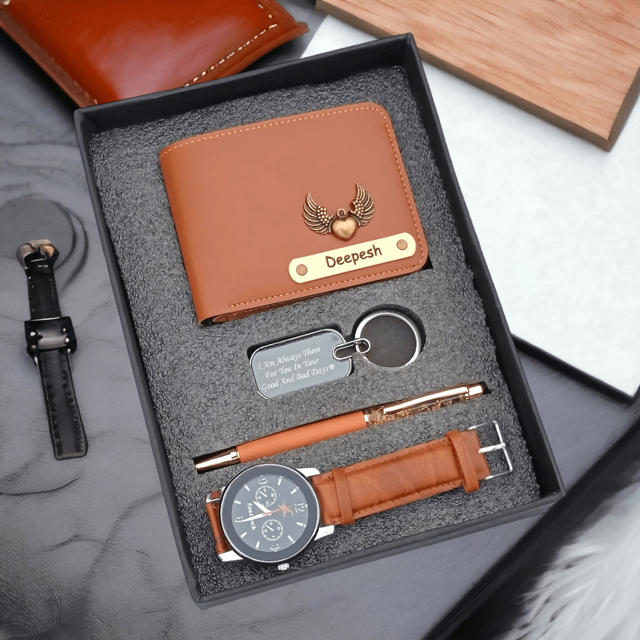 Wallet combo gift for him | Best gift for anniversary | Gift for boyfriend - BBD GIFTS
