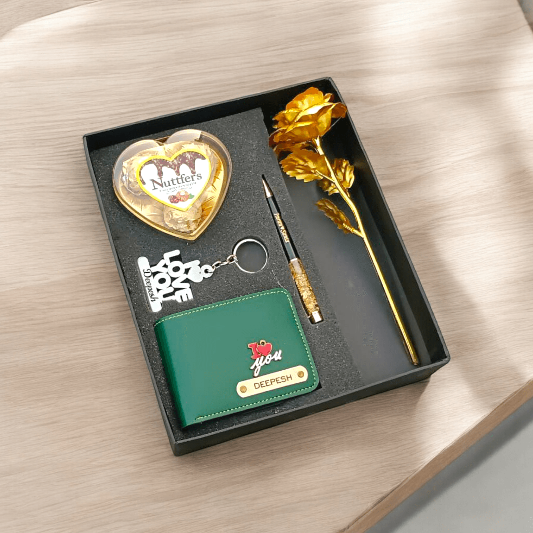 Customized Gift hamper for boys - Premium combo gift for him - Mens Wallet Combo - Unique Combo For him - BBD GIFTS