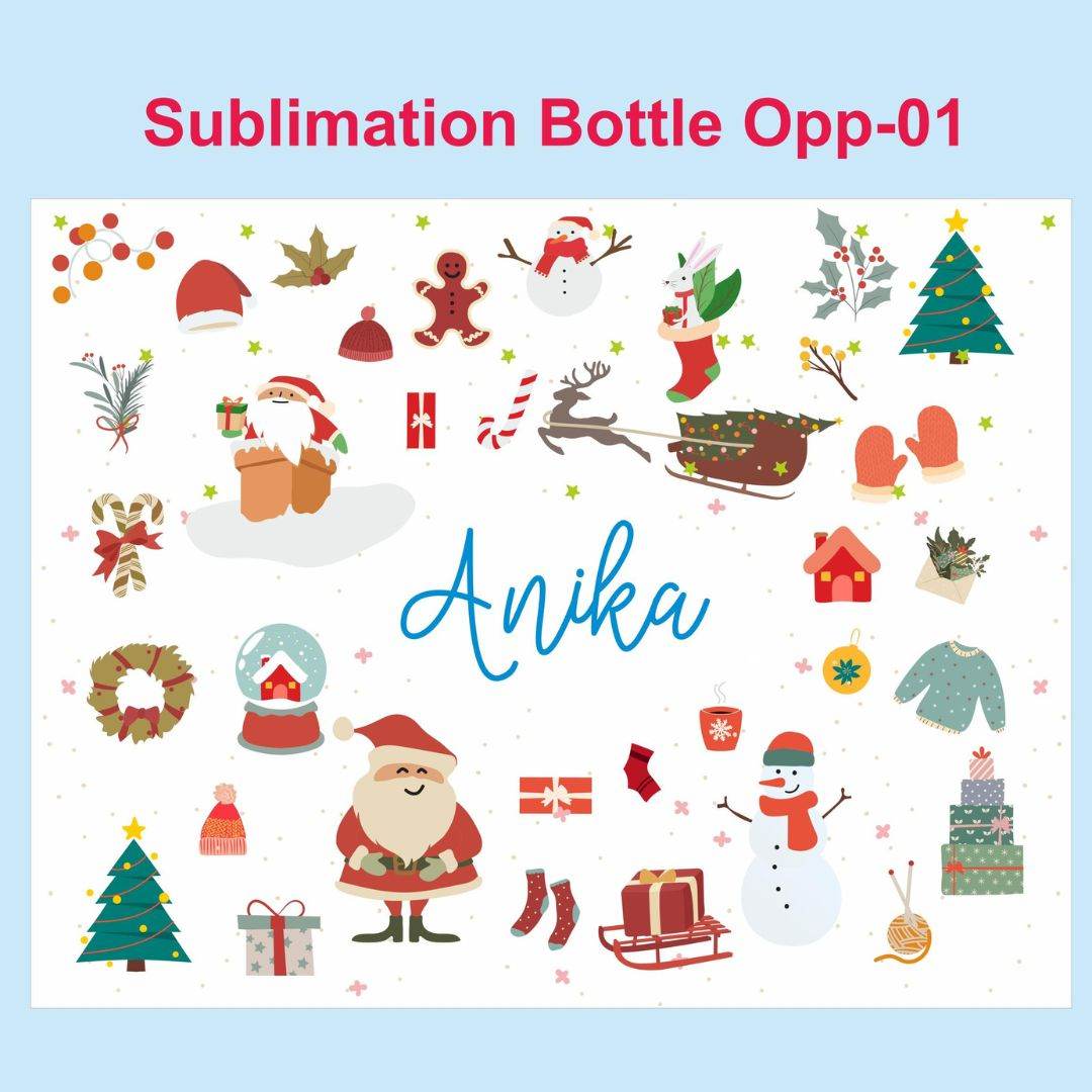 Personalized Sublimation Water Bottle - Customizable Design - BBD GIFTS