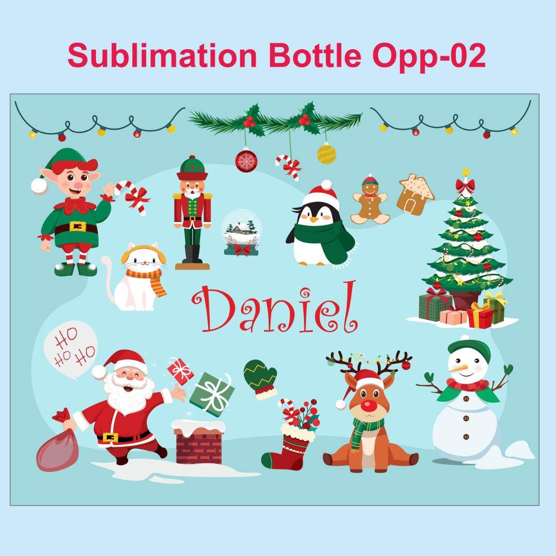 Personalized Sublimation Water Bottle - Customizable Design - BBD GIFTS