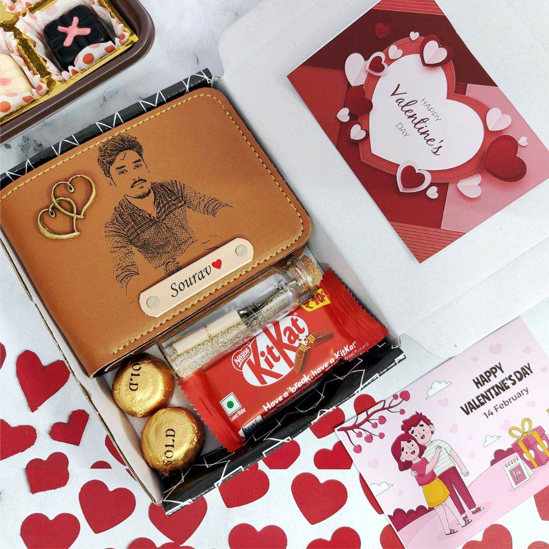 Valentine's Day Gift Combo | Sketch Wallet & Chocolates And More - Gift For Him - BBD GIFTS
