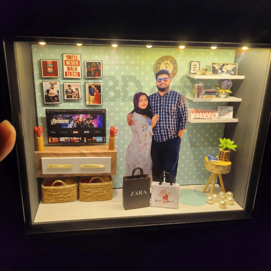 Customized Simple Wedding Miniature Frame | Living Room - BBD GIFTS