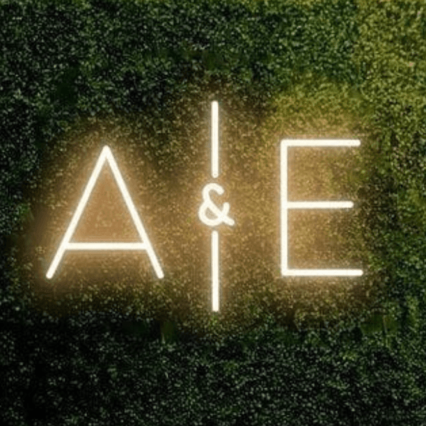 Couple Intial Neons | Neon signs | Couple Goals | Best Wedding neon sign - BBD GIFTS