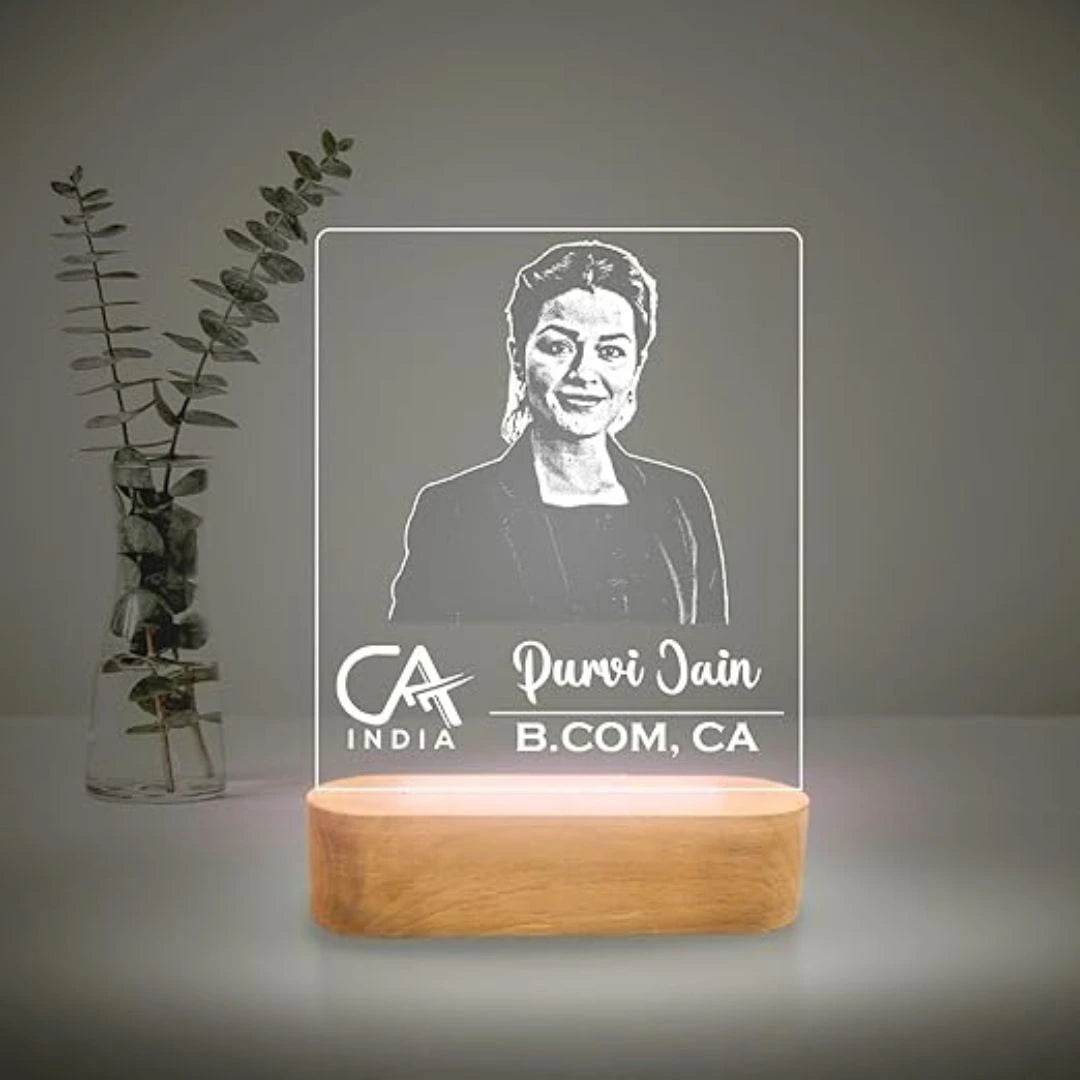 Personalized CA Lamp - Perfect Gift for Chartered Accountants - BBD GIFTS