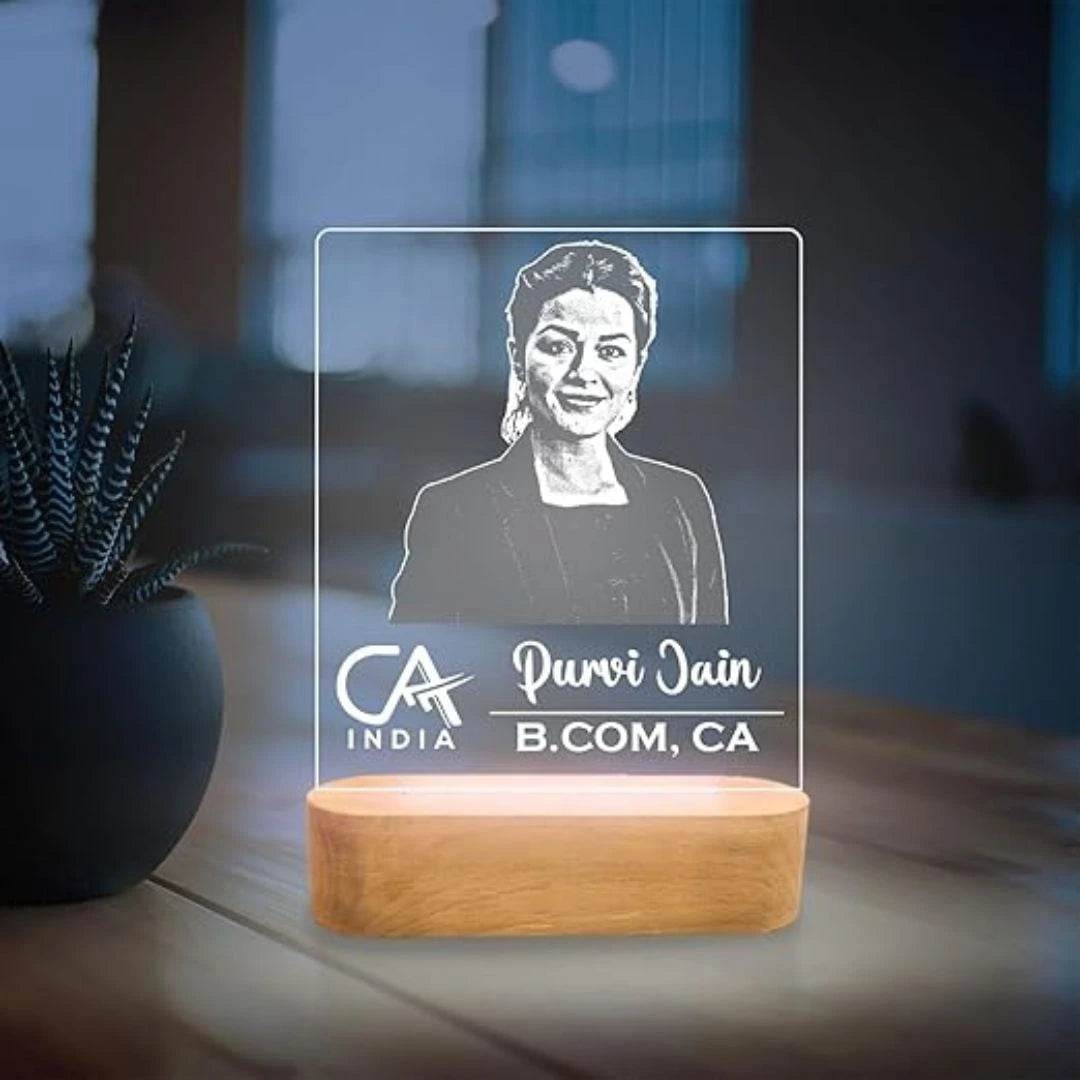 Personalized CA Lamp - Perfect Gift for Chartered Accountants - BBD GIFTS