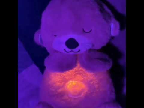 Breathing Teddy Bear with Music & Light for kids And Adults