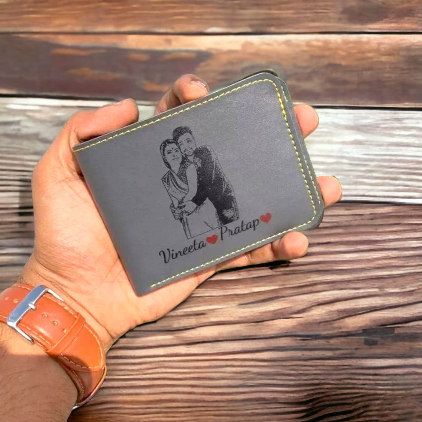Customized sketch wallet | wallet for men | photo wallet | - BBD GIFTS