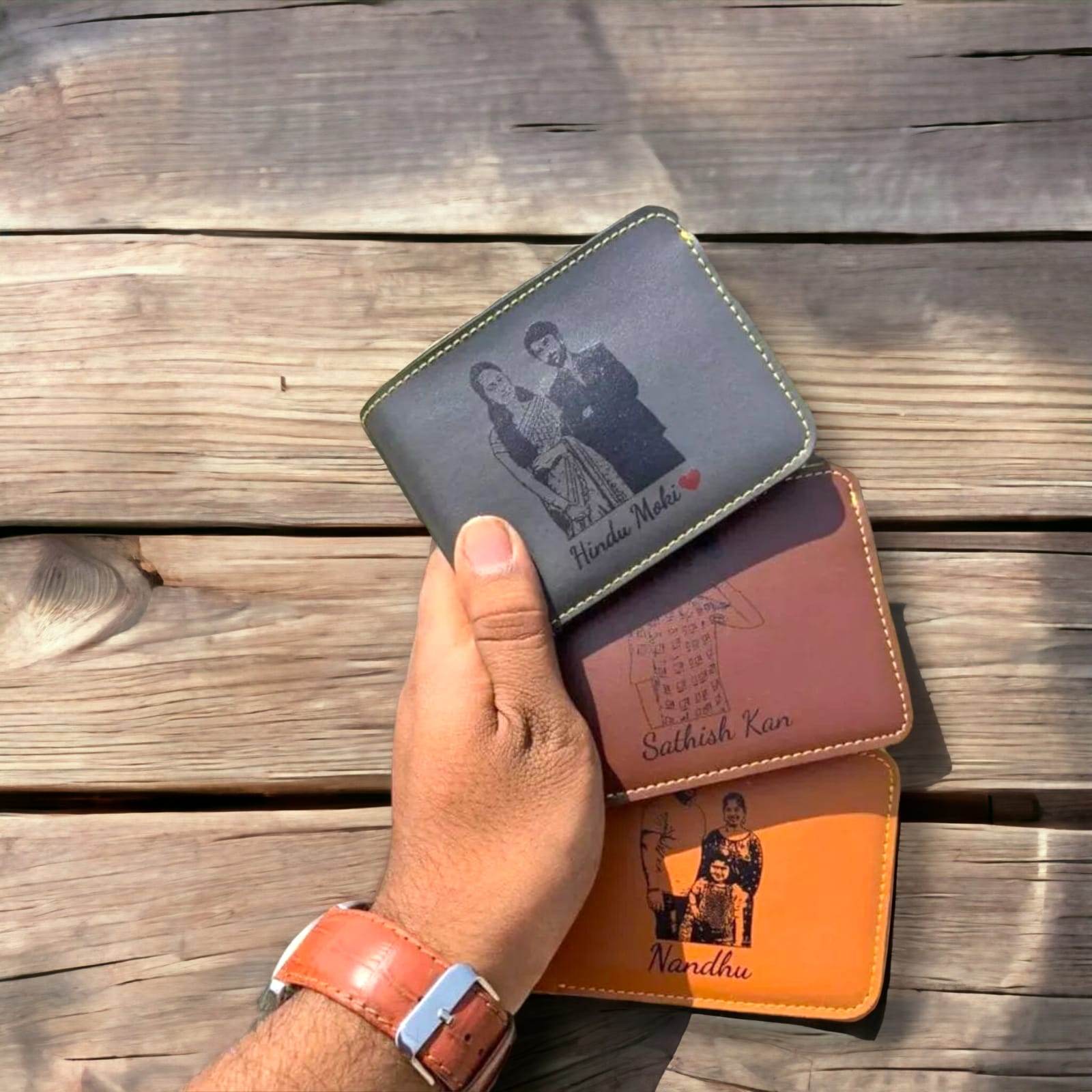 Customized sketch wallet | wallet for men | photo wallet | - BBD GIFTS