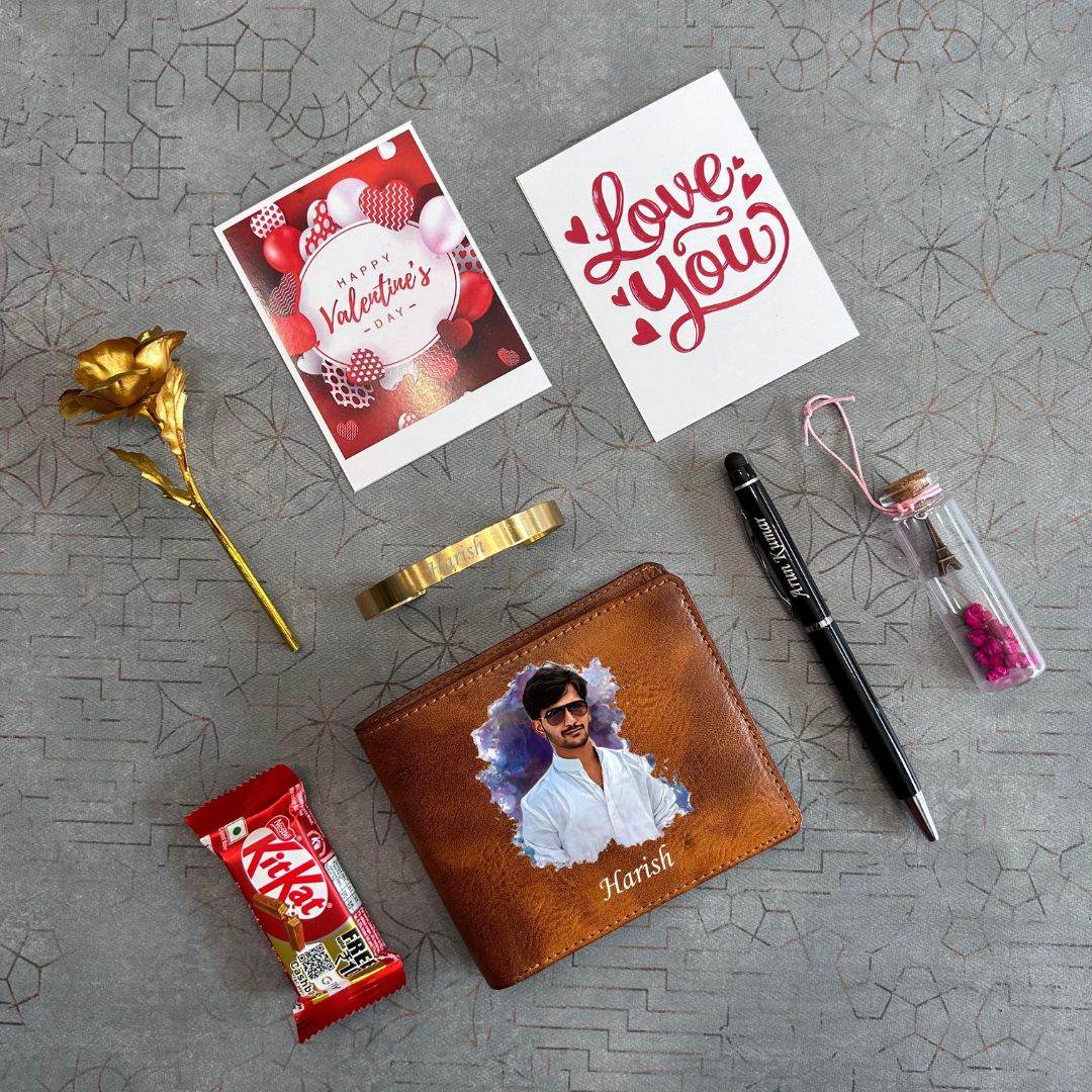 Valentine's Combo for Him – Custom Wallet, Pen, Kada & More - BBD GIFTS
