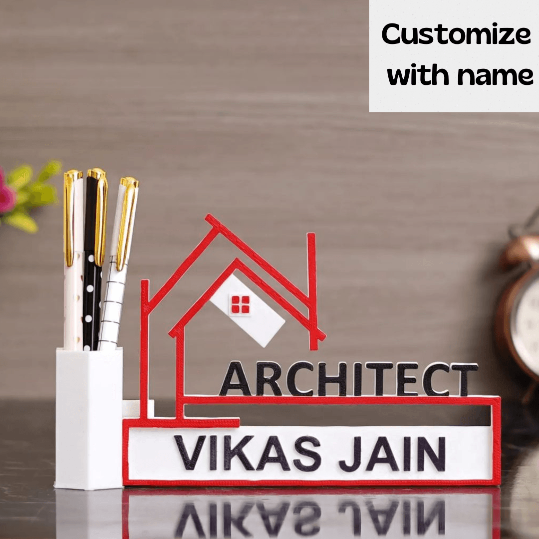 Personalized Pen Stand For Architect - BBD GIFTS