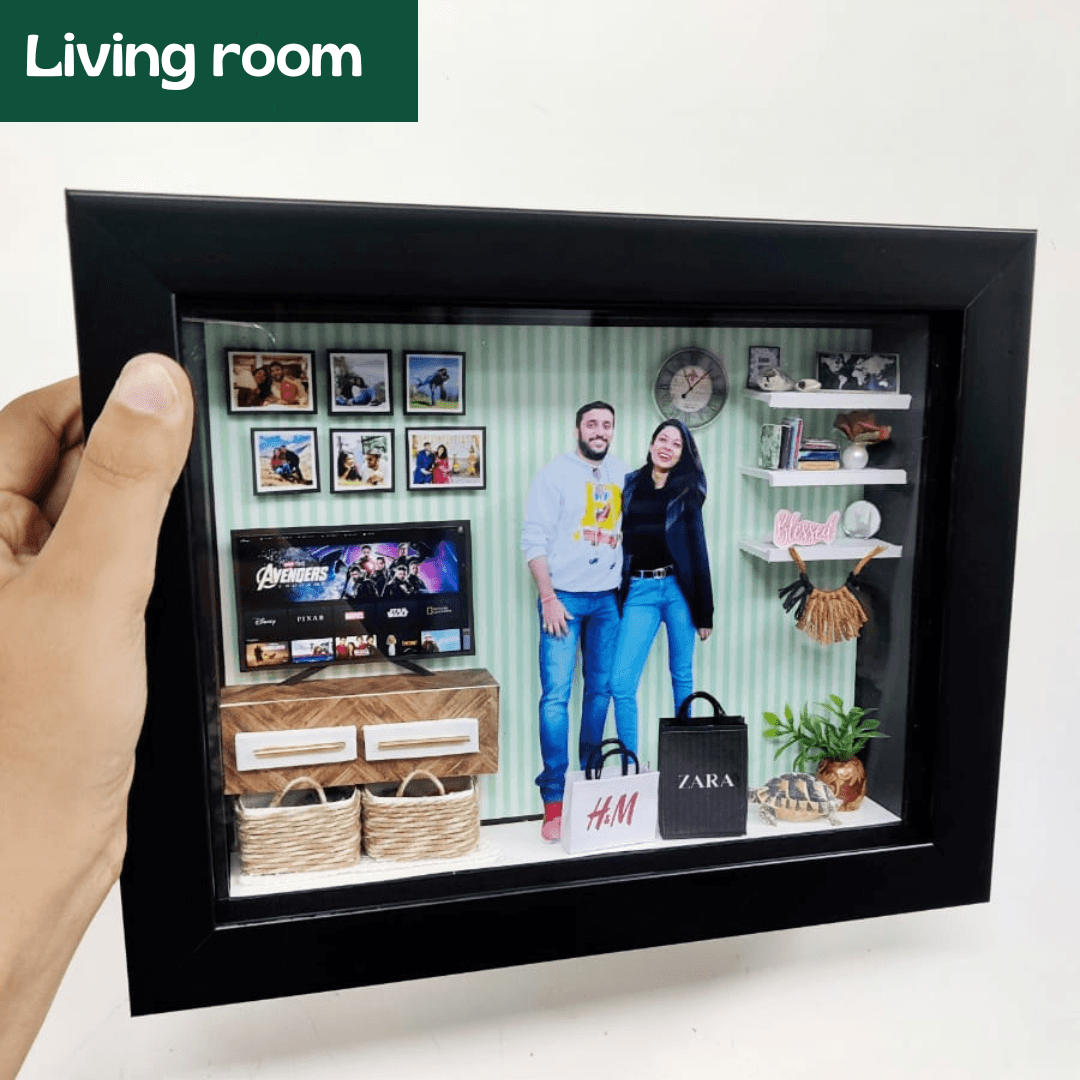 Customised Handmade Miniature Frame - Miniature Shadow Frames - Unique Gifts For Birthday - Birthday Gifts - BBD GIFTS
