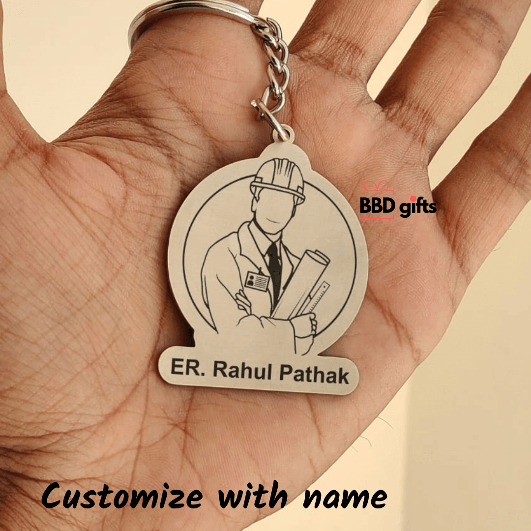 Customized stainless steel keychain for engineer - BBD GIFTS