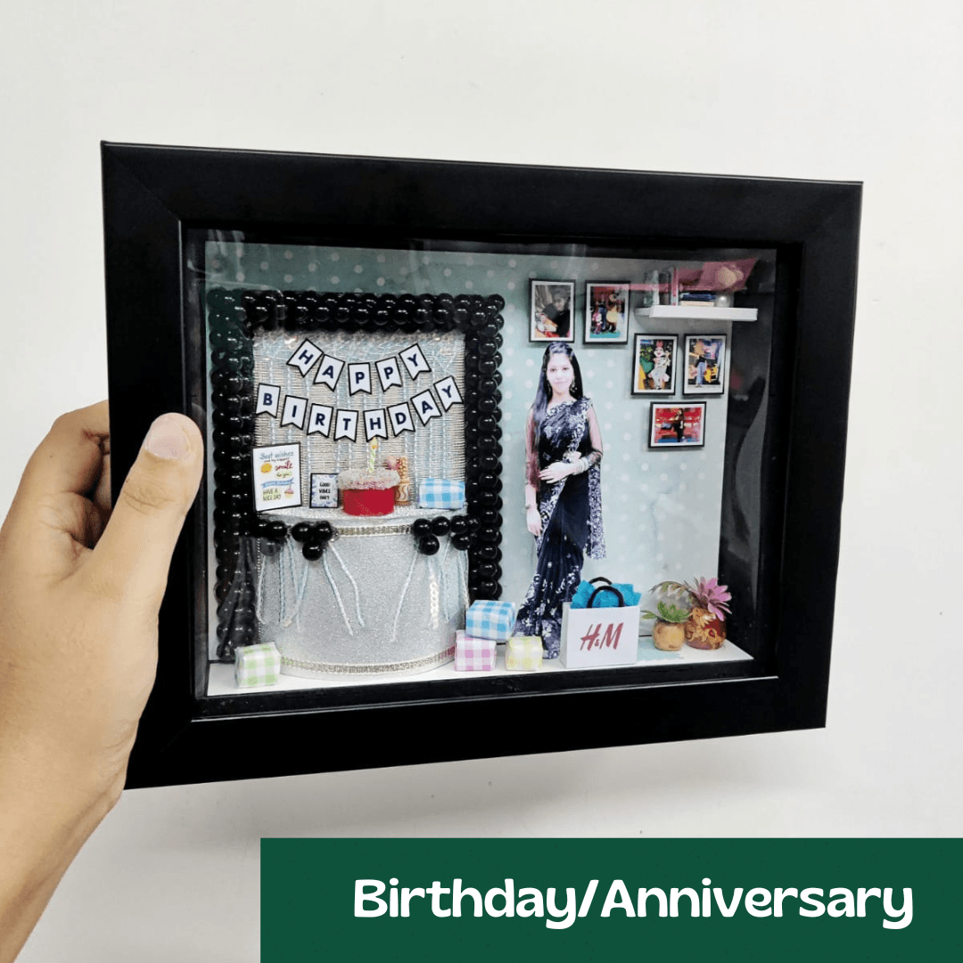 Customised Handmade Miniature Frame - Miniature Shadow Frames - Unique Gifts For Birthday - Birthday Gifts - BBD GIFTS