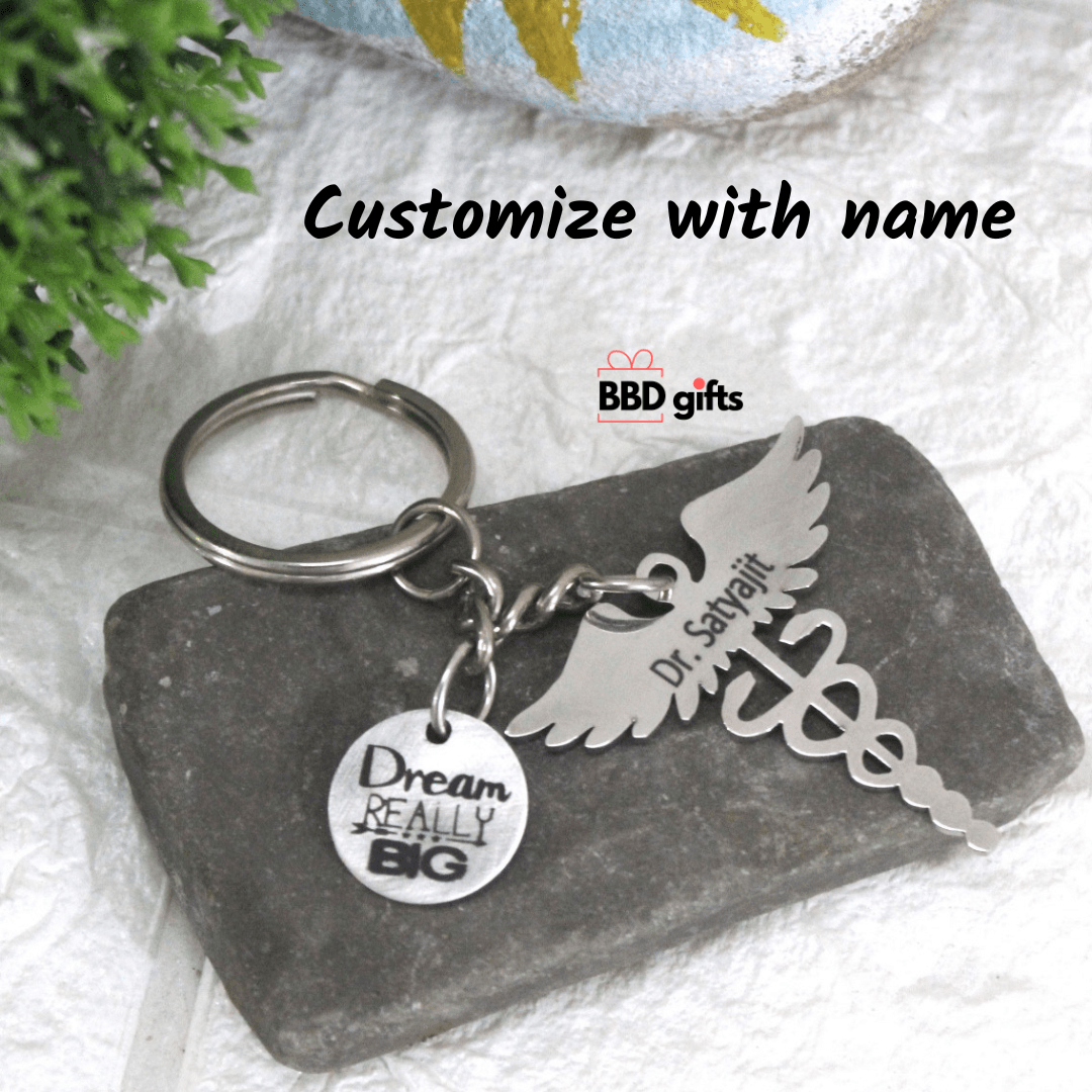 Customized stainless steel keychain for doctor - BBD GIFTS