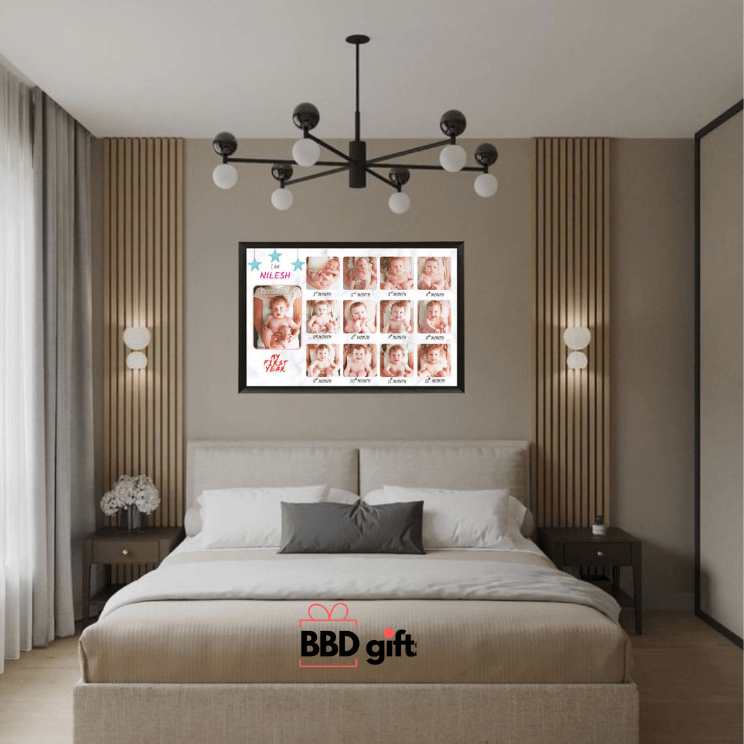 Customized 12 months Baby Photo Frame - BBD GIFTS