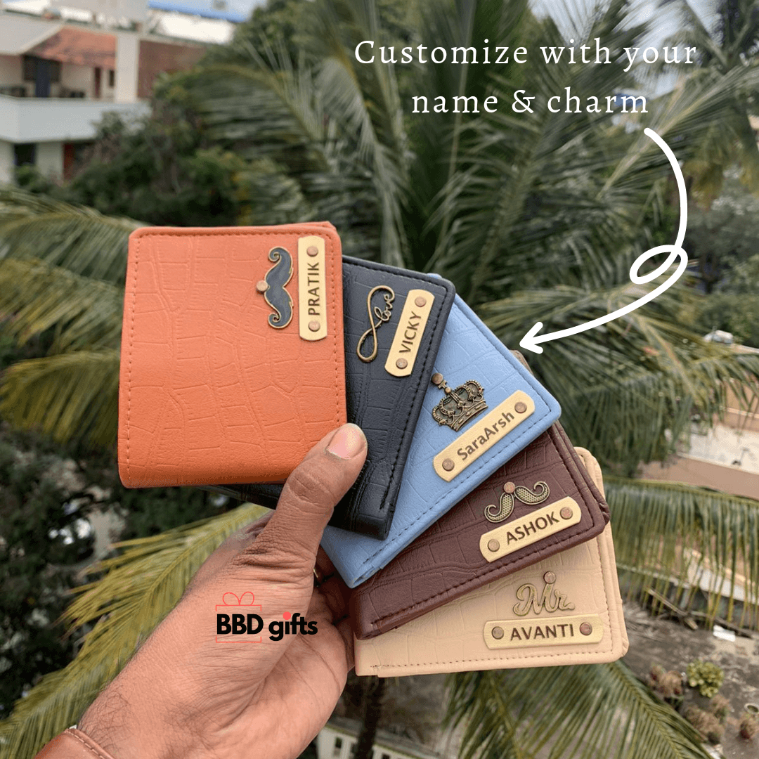 Customize wallet for men | Personalized wallets Gift For Him| wallets for men | custom made wallets | wallets under 500 rs | best wallets for men - BBD GIFTS