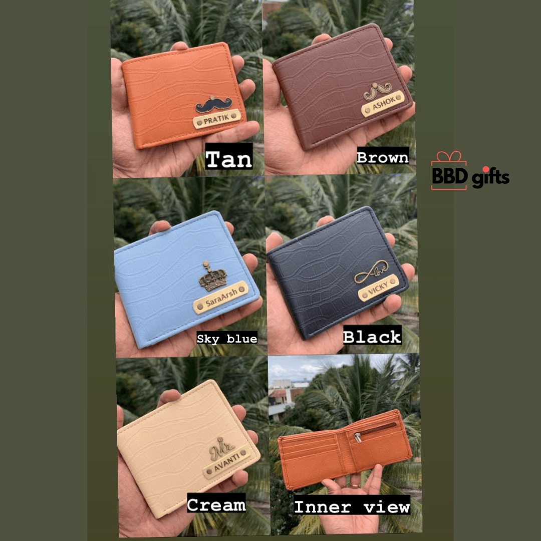 Customize wallet for men | Personalized wallets Gift For Him| wallets for men | custom made wallets | wallets under 500 rs | best wallets for men - BBD GIFTS