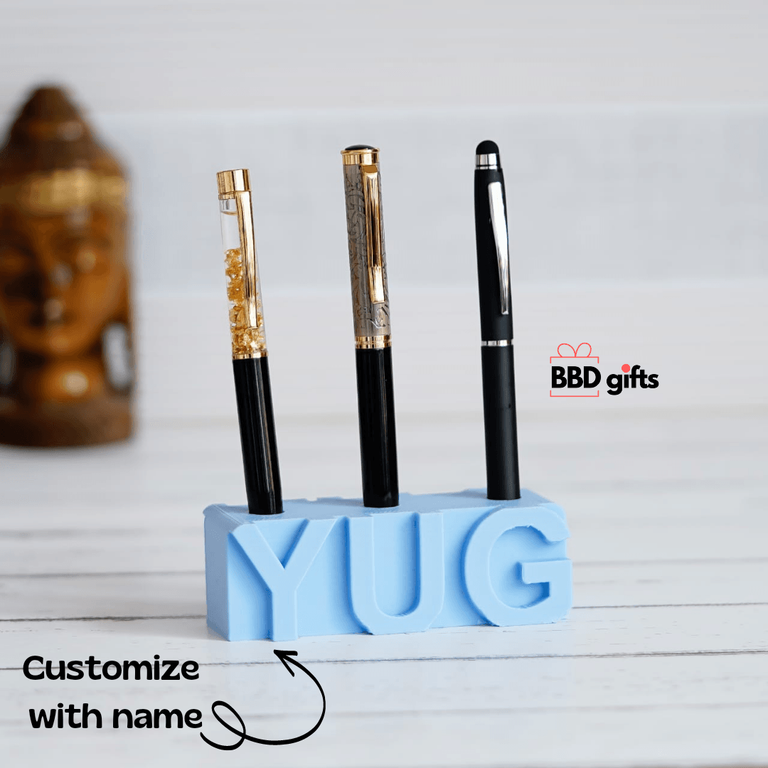 Customized 3D Name Penstand | Penstand with name | Trendy penstands| Custom made penstands | Penstand with name| Best penstands - BBD GIFTS