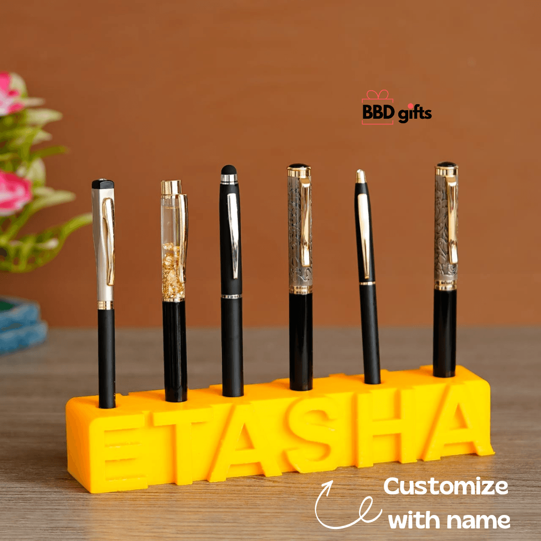 Customized 3D Name Penstand | Penstand with name | Trendy penstands| Custom made penstands | Penstand with name| Best penstands - BBD GIFTS