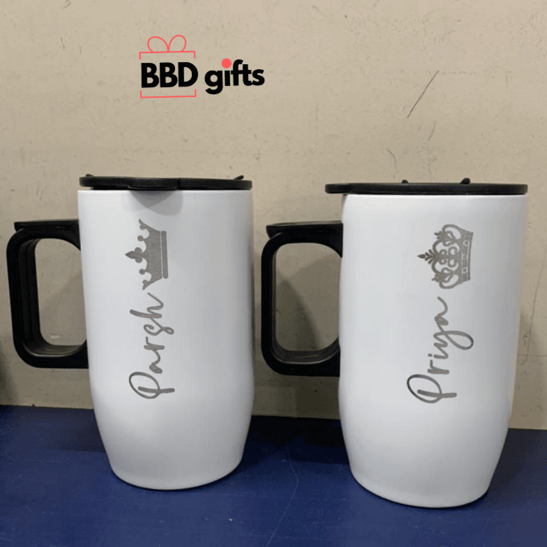 Customized Travel Mug | Trendy mugs | Travel mugs under 700 rs | Mugs for travel | Coffee mugs | Tea mugs - BBD GIFTS