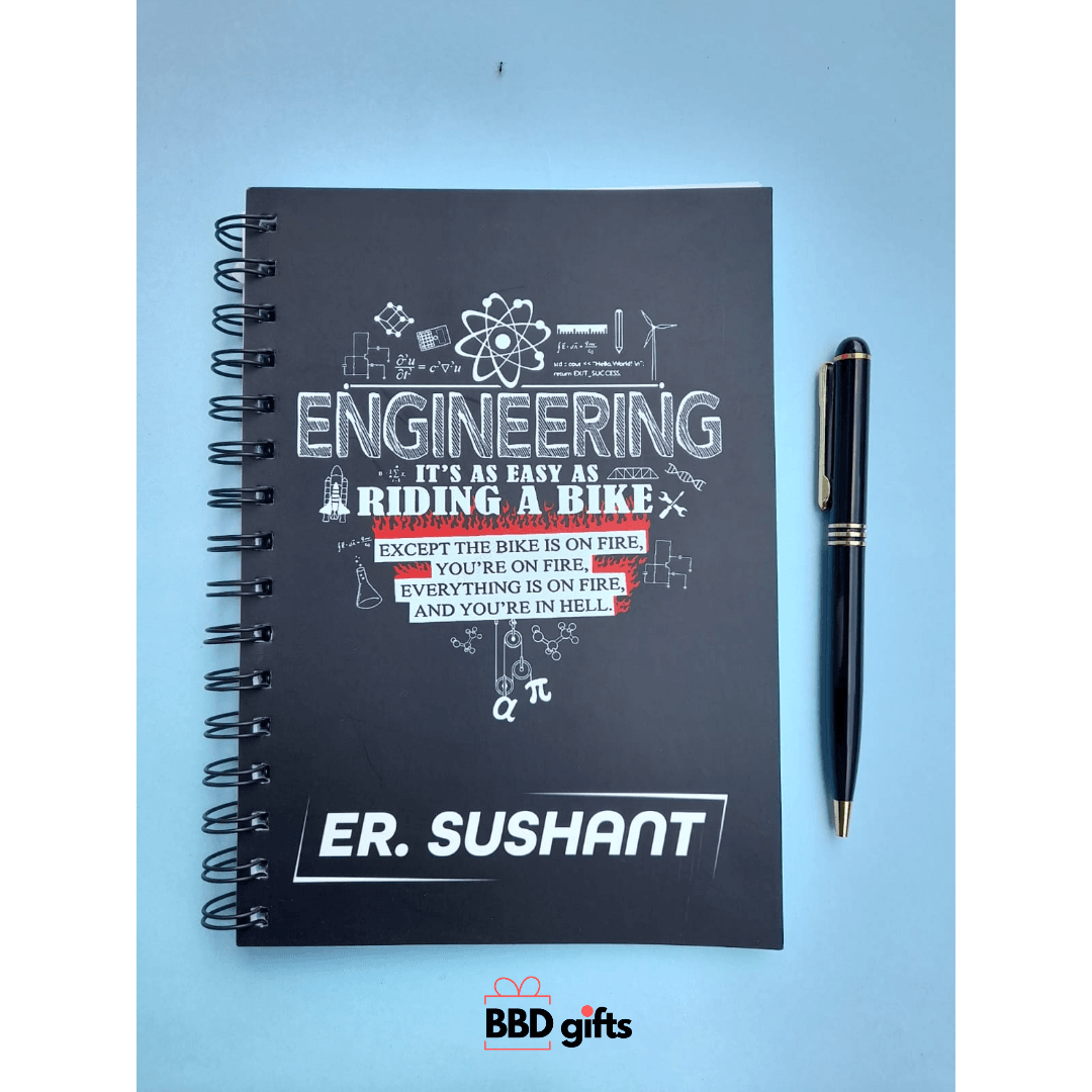Customized Diary & Pen Combo | Personalized A5 Diary with Custom Design - BBD GIFTS