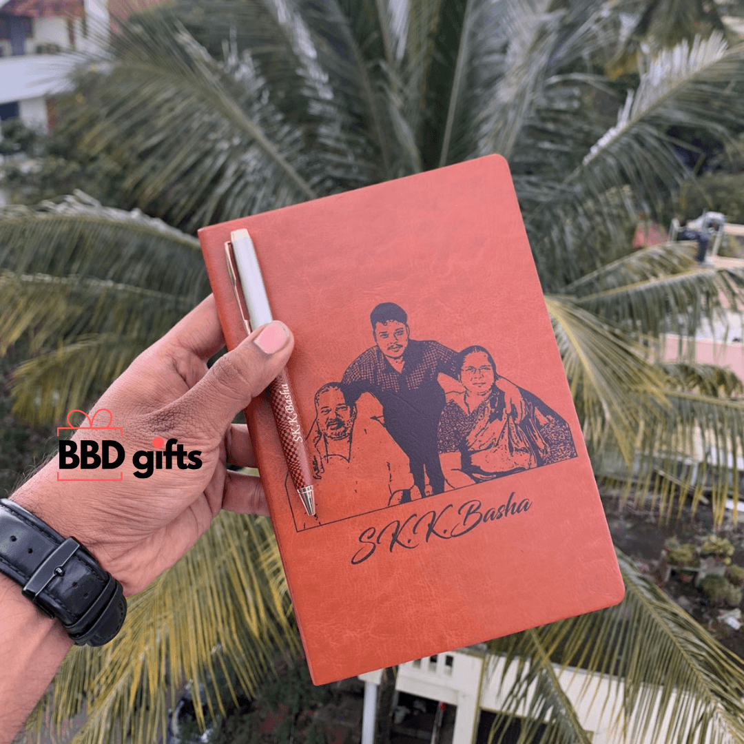 Customized Sketch Diary with Pen | Personalized Sketch Notebooks - BBD GIFTS