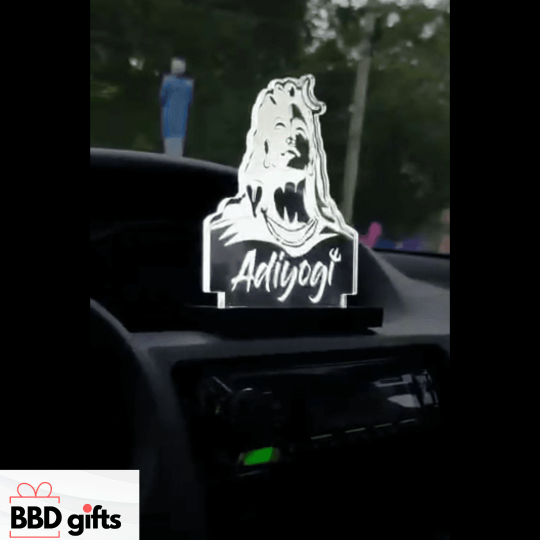 Customised led encriving car dashboard | cars decors | car dashboard | Led frame for cars - BBD GIFTS
