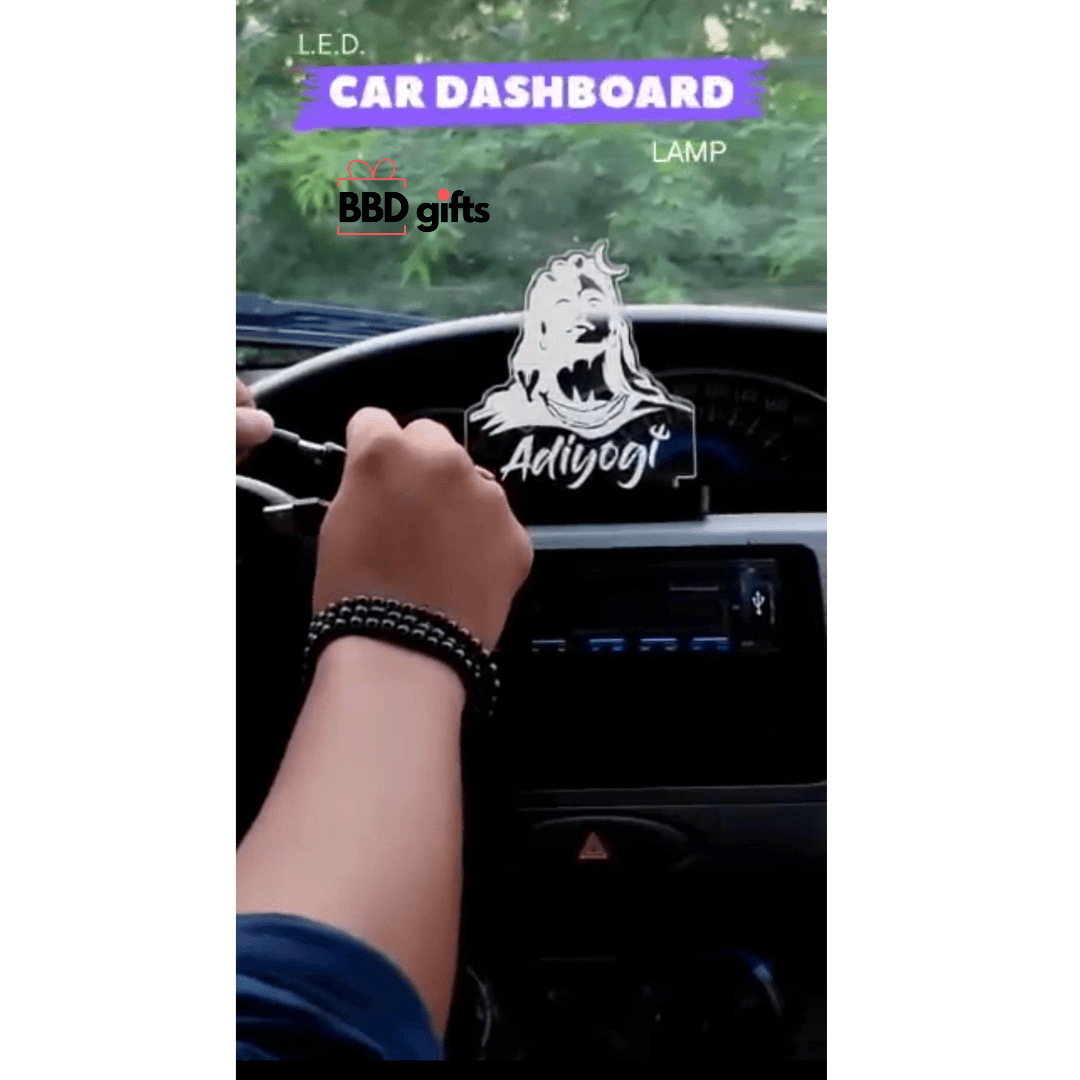 Customised led encriving car dashboard | cars decors | car dashboard | Led frame for cars - BBD GIFTS