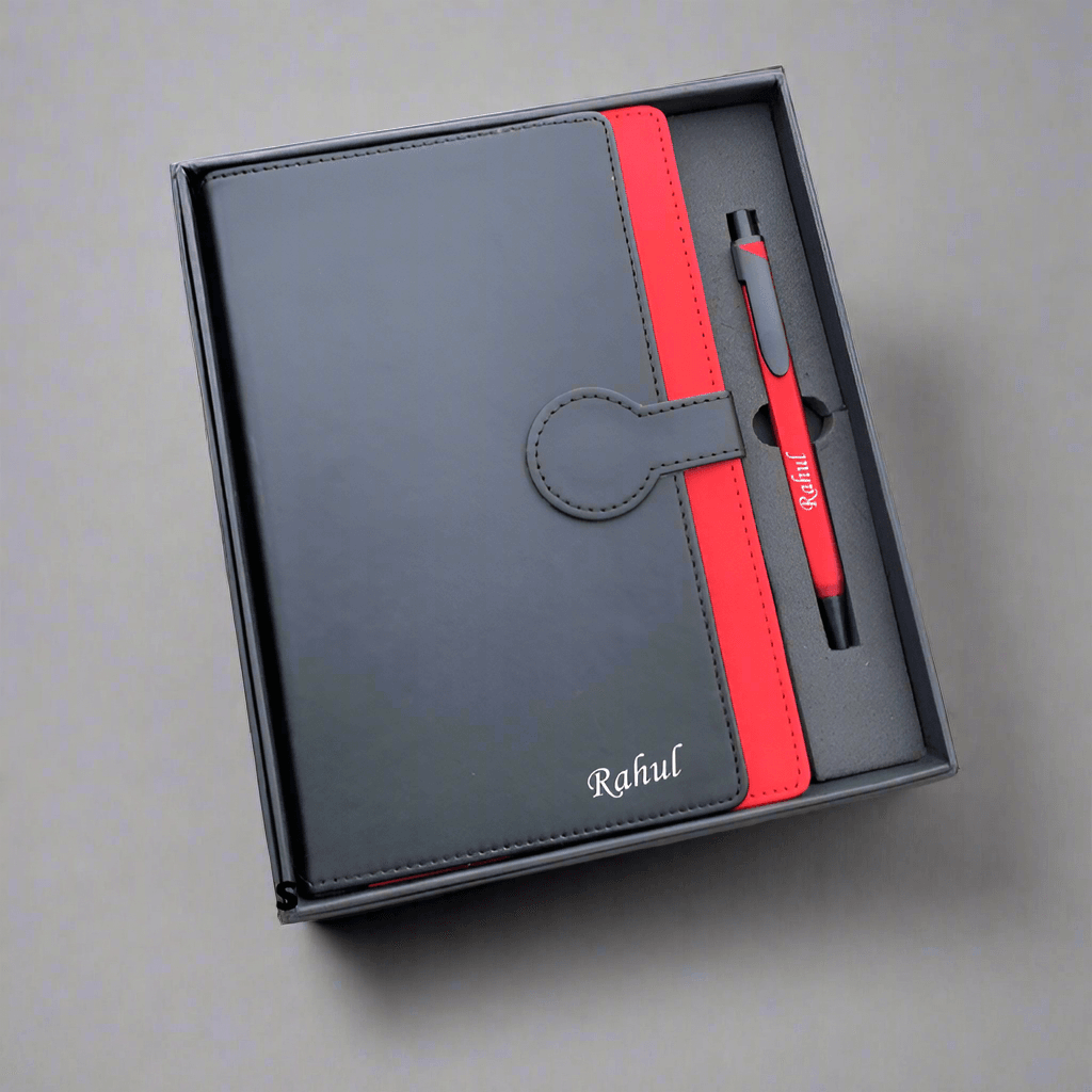 Customized Click-O Magnet Diary Set | Personalized Diary Combo Gift - BBD GIFTS