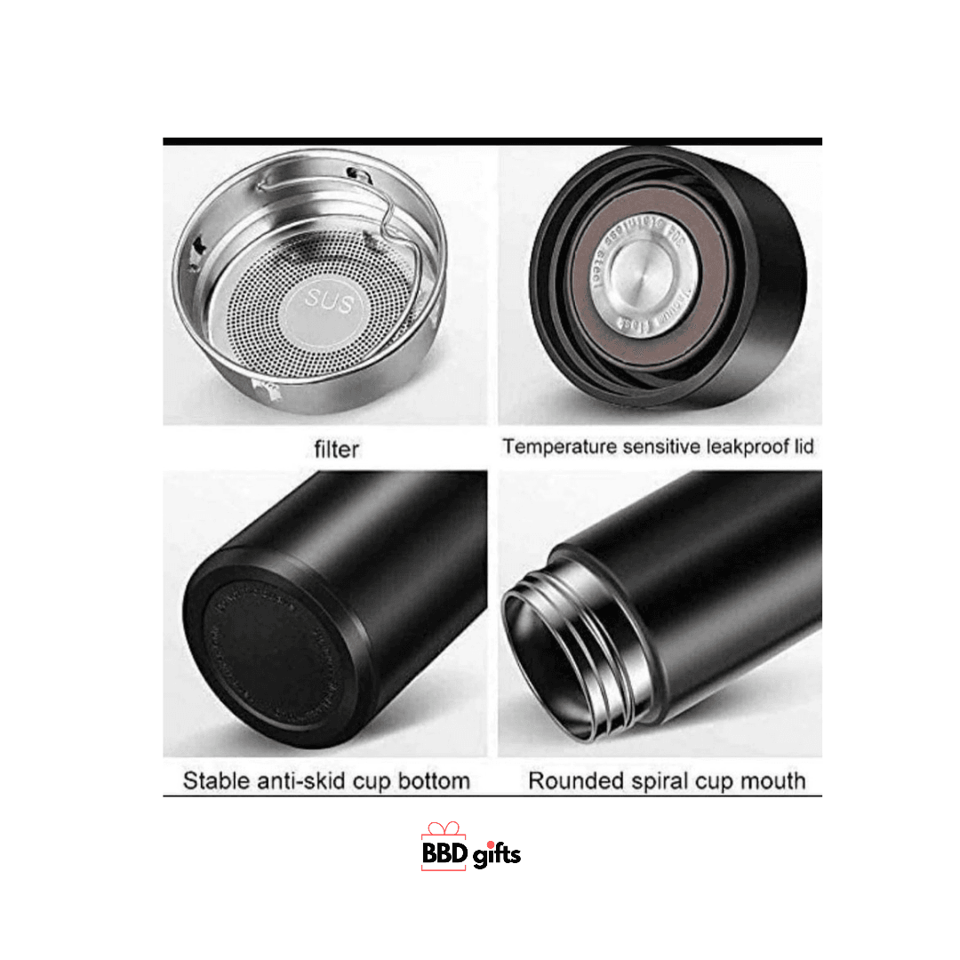 Customized Hot and cold Temperature LED Flask - BBD GIFTS
