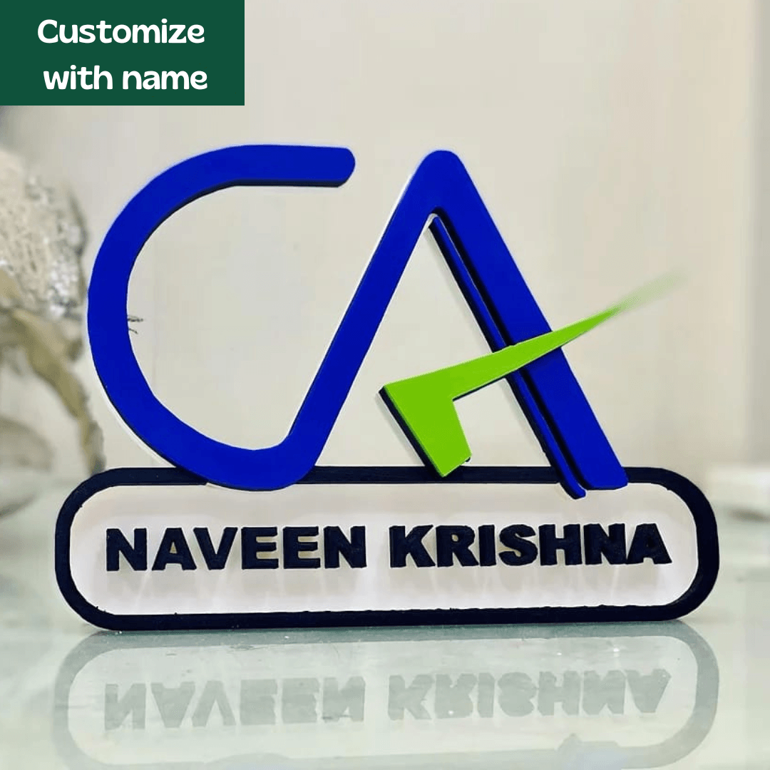 CA Personalized Table top | Best gift for CA Aspirant | Best Gift for Chartered accountant - BBD GIFTS