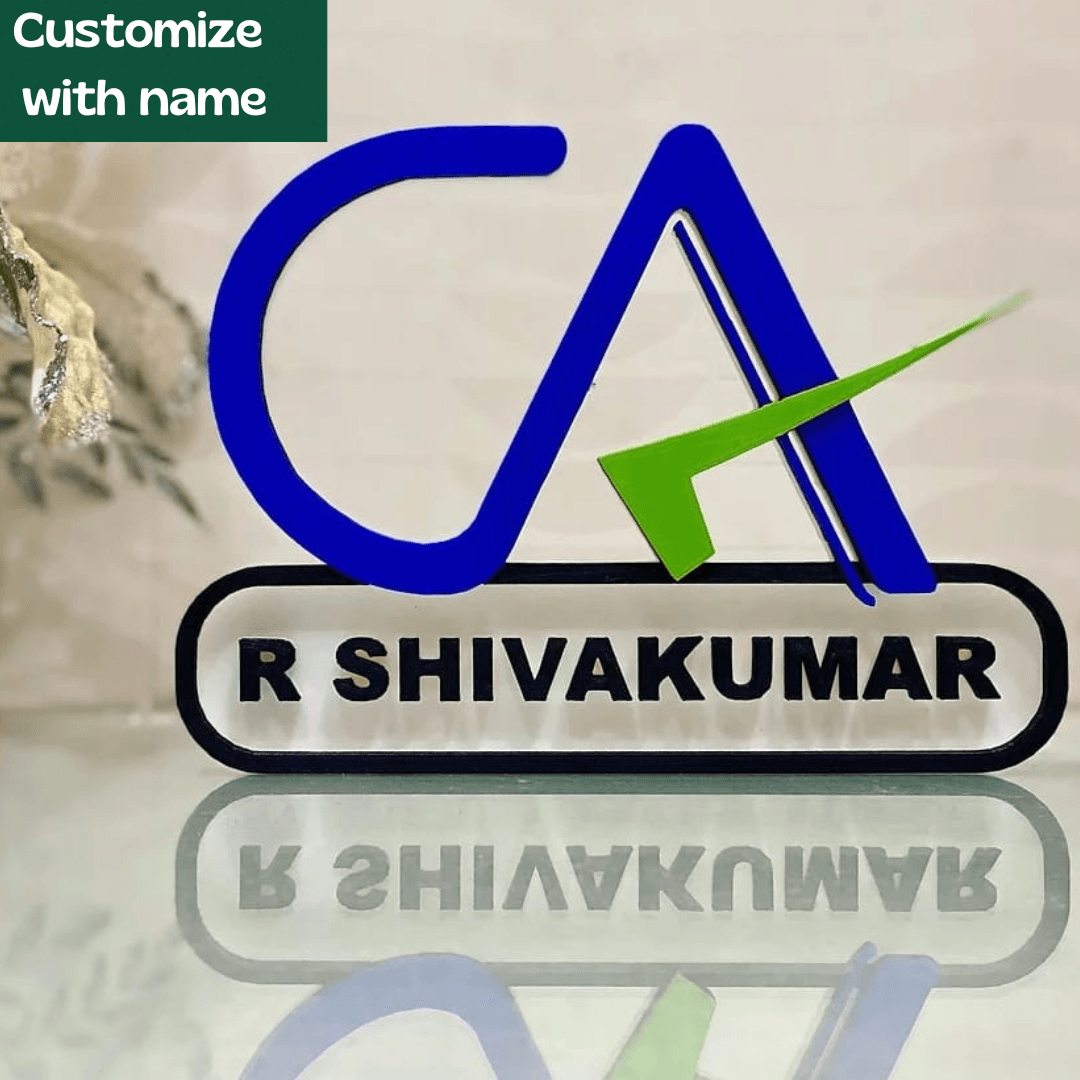 CA Personalized Table top | Best gift for CA Aspirant | Best Gift for Chartered accountant - BBD GIFTS