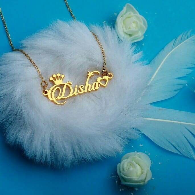 Crown Name Pendant - BBD GIFTS