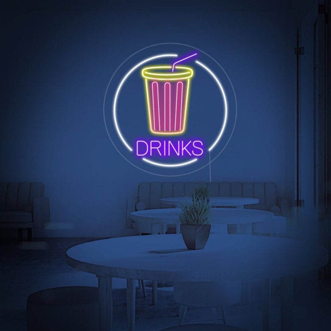 Drinks Neon Sign - BBD GIFTS
