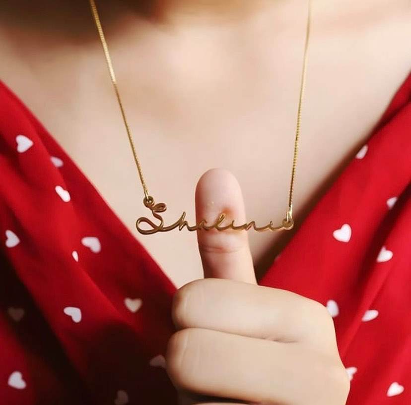 Signature Name Pendant - Main Image