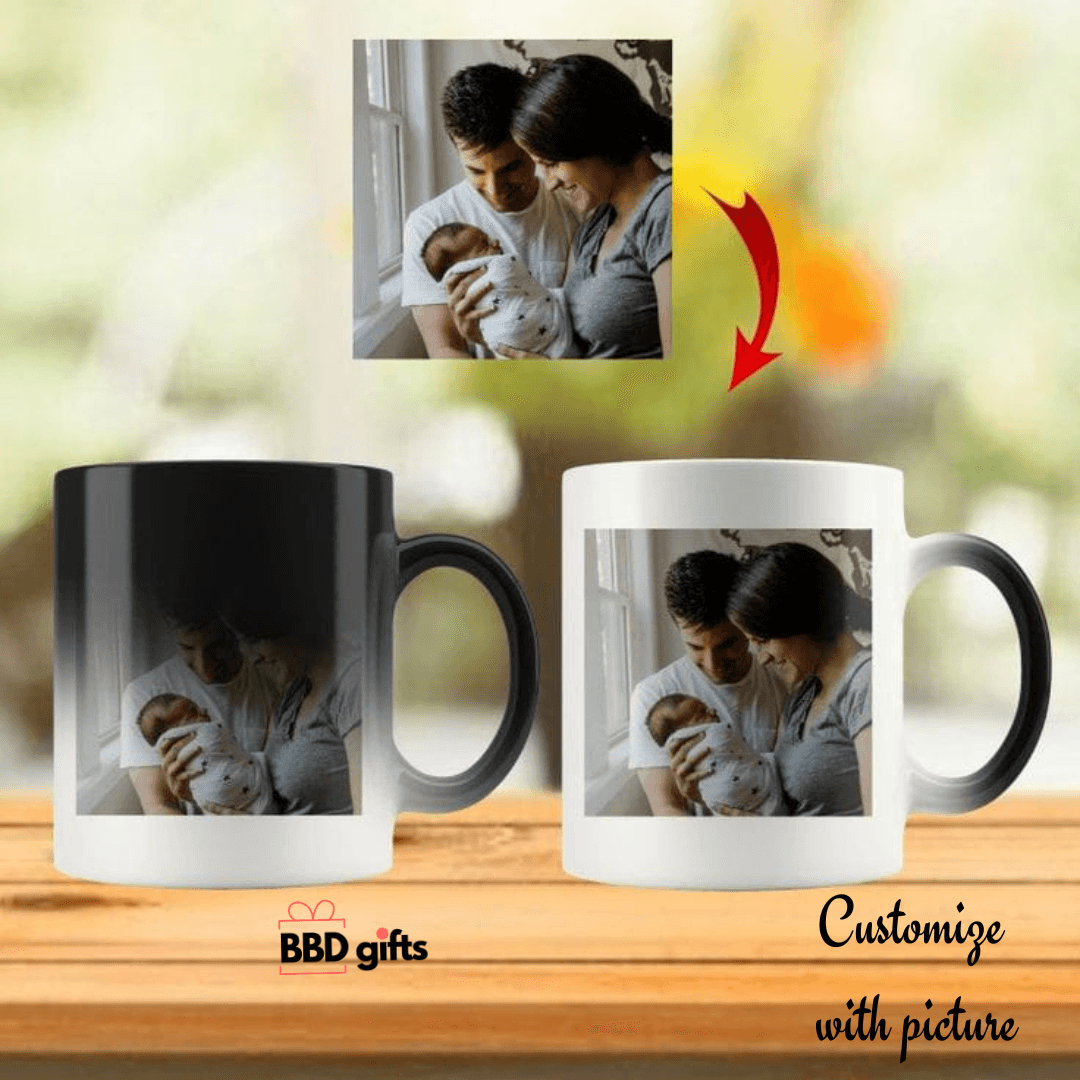 Customized Magic Mug | Cold to hot magic mugs | Mugs with photos | Custom made mugs| Mugs under 500 rs - BBD GIFTS