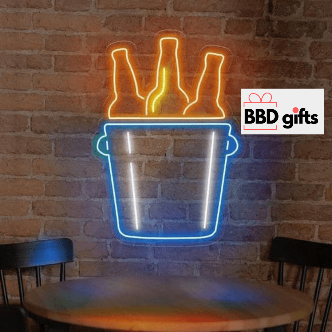 Customized neon light with bottles logo - BBD GIFTS