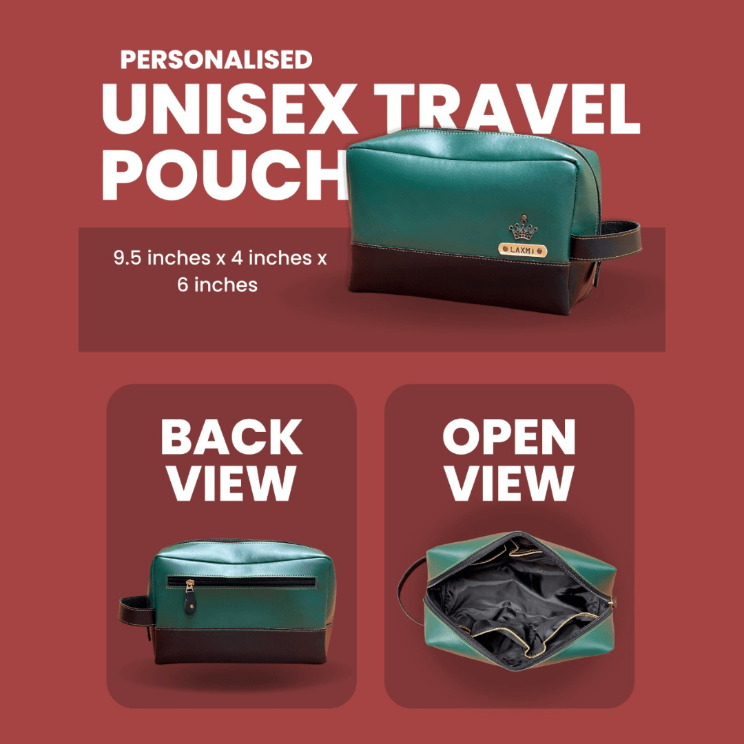 Personalized Unisex Travel Pouches | Travel pouches gift for her and him - BBD GIFTS