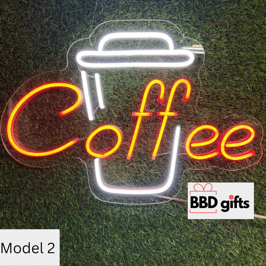 Customized Neon Light With Coffee Cup - BBD GIFTS
