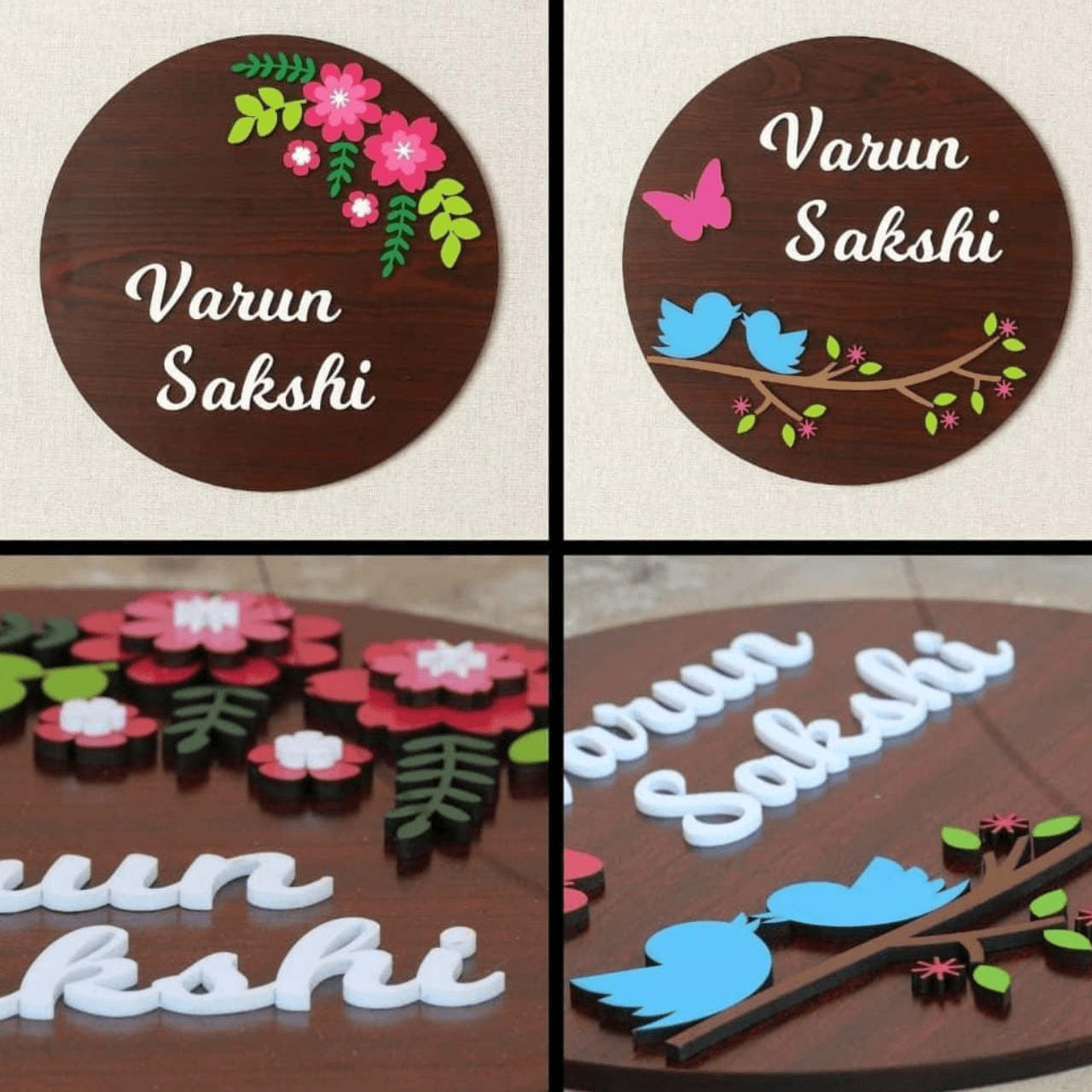 Personalized Wooden Name Plate For Entrance - BBD GIFTS
