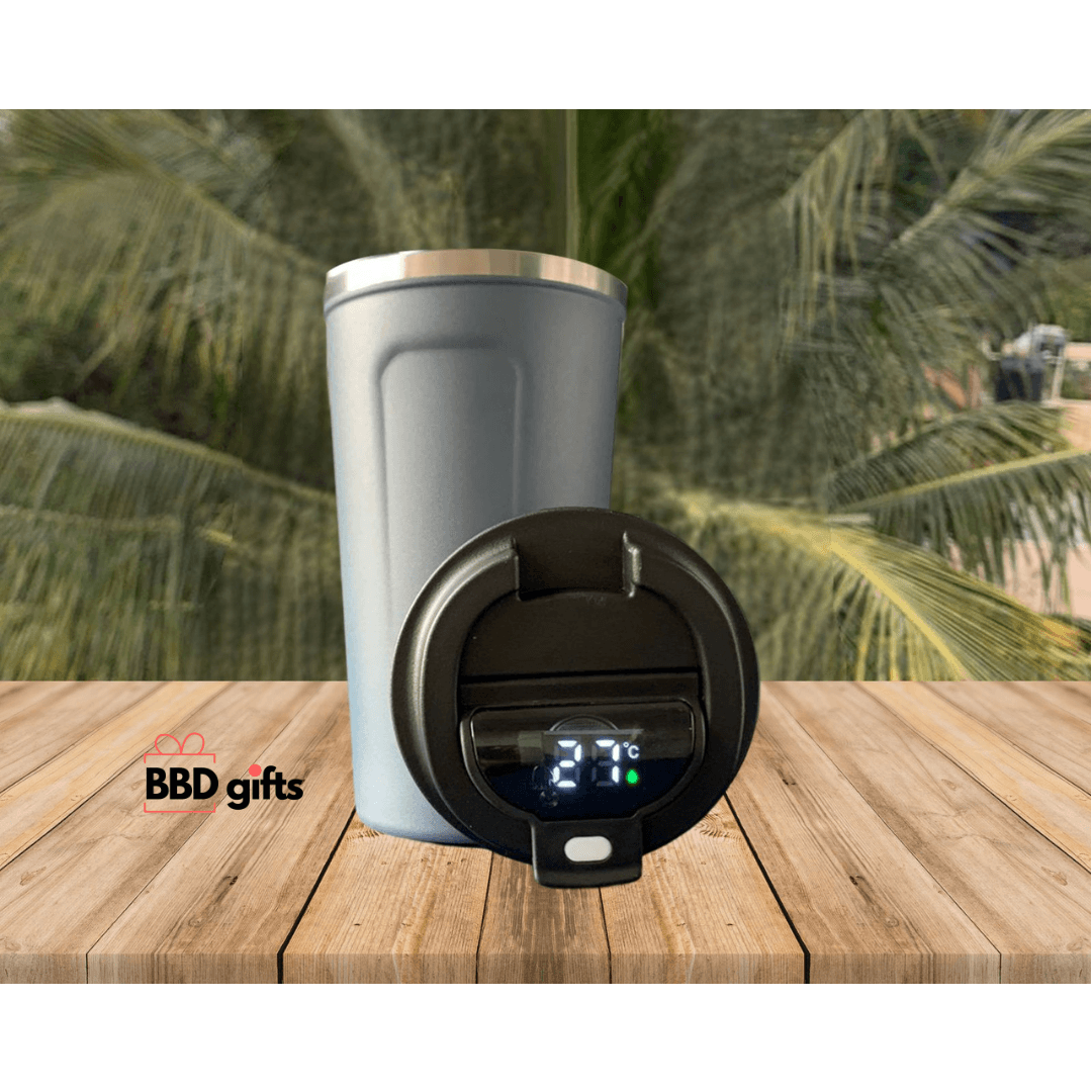 Customized Stainless Steel Travel Mug - Customized Travel Mug - Travel Mug - Led Temperature Mug - BBD GIFTS