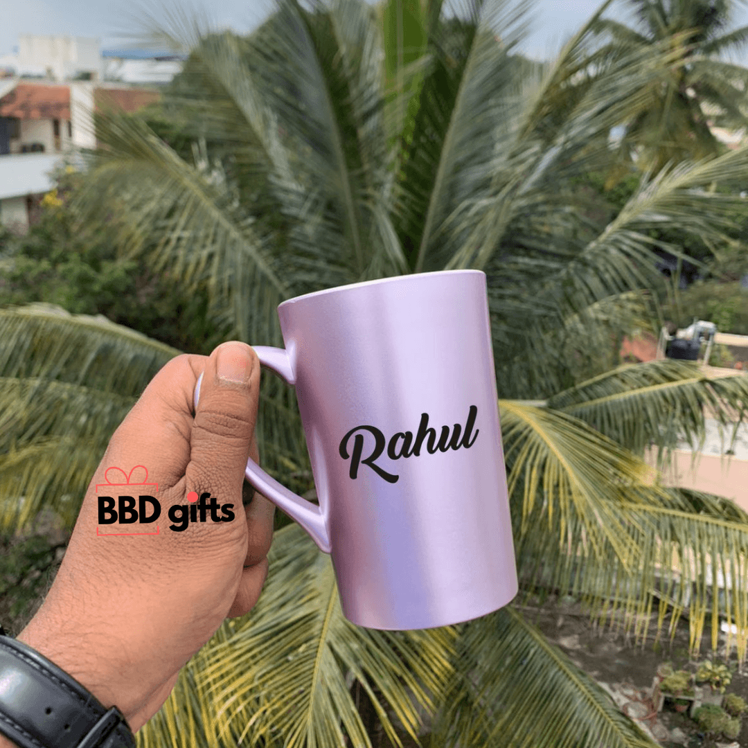Customized Latte Tall Mug | Coffee mugs for coffee lovers | Chai cups for chai freaks | Mugs under 600 rs | Best mugs for coffee lovers - BBD GIFTS