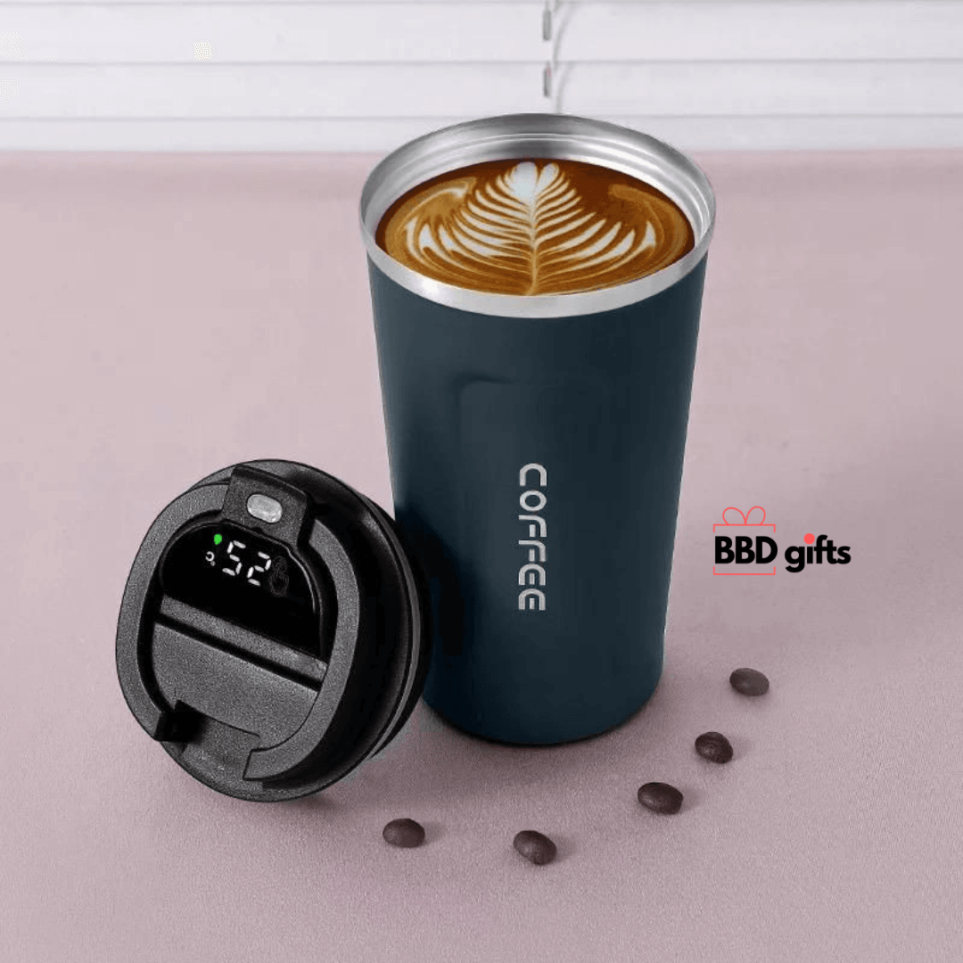 Customized Stainless Steel Travel Mug - Customized Travel Mug - Travel Mug - Led Temperature Mug - BBD GIFTS