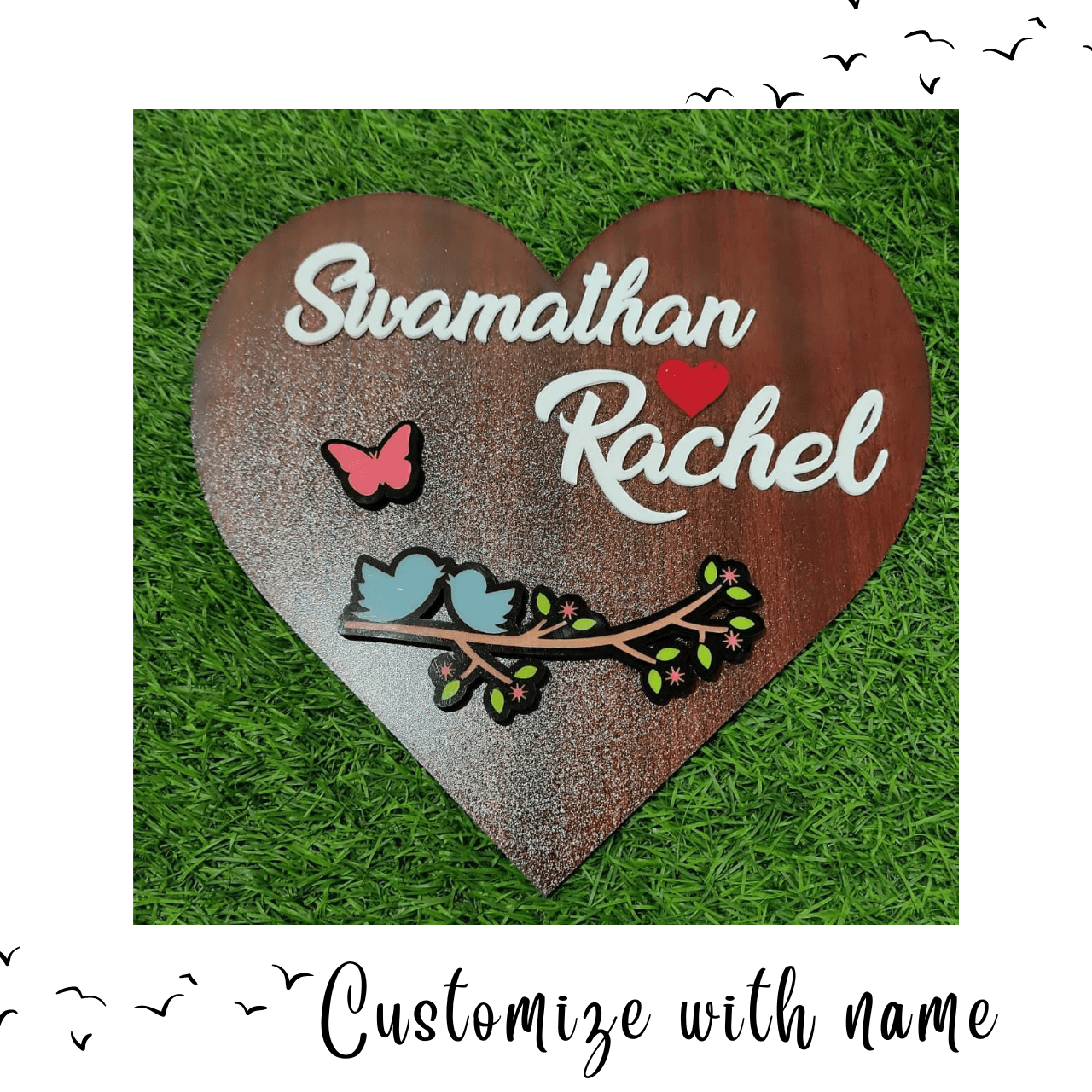 Personalized Wooden Name Plate For Entrance - BBD GIFTS