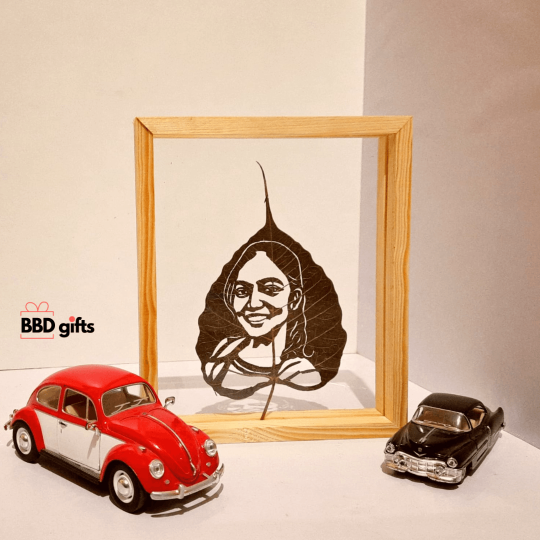 Custom Leaf Art Portraits | Best Gift Ideas for Girls ,Friends - BBD GIFTS