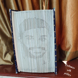 Personalized Portrait Shadow Book Folding Art | Handmade Custom Folded Book Art, Best Seller Gifts for Girlfriend, Doctor and Teacher Gift Ideas