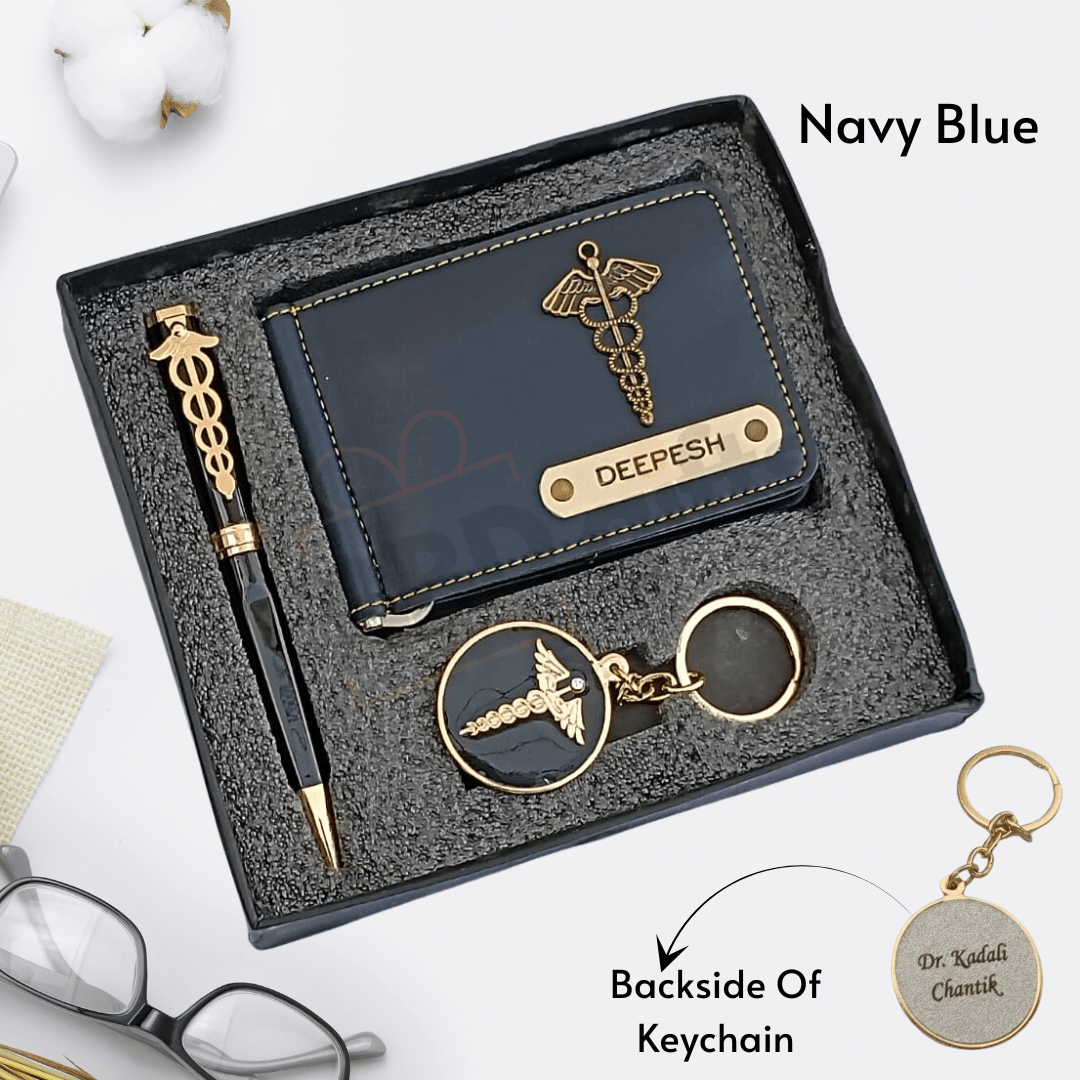 Customized Doctor Wallet Combo | Personalized Gifts for Doctors - BBD GIFTS