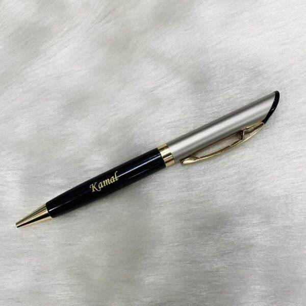 Personalised Name Pen – Customized Silver Crush Pen - BBD GIFTS