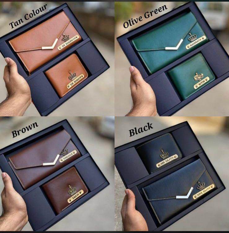 Customized Men and women wallet combo - Couple Gifts - Anniversary Gifts - BBD GIFTS